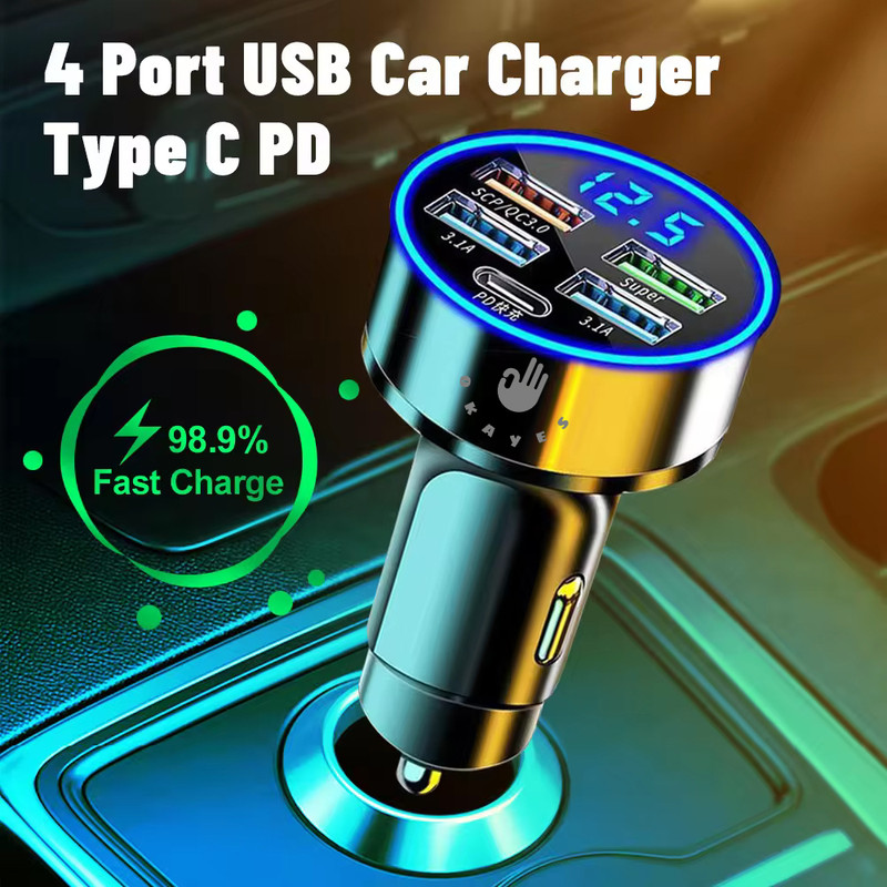 شارژر فندکی 38 وات اکی یس مدل PD1USB3QC3