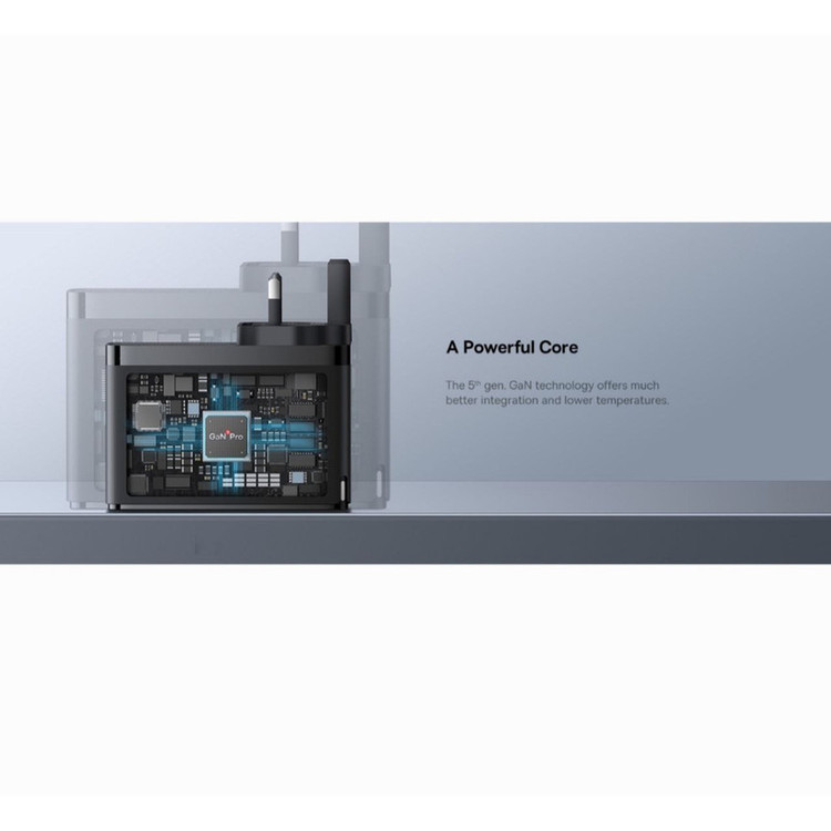شارژر دیواری 100 وات بیسوس مدل GAN5 PRO 100W به همراه کابل USB-C