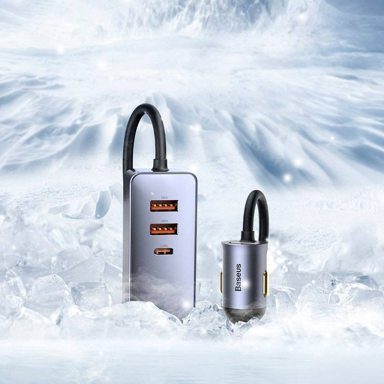 شارژر فندکی باسئوس مدل CCBT-B0G 120W
