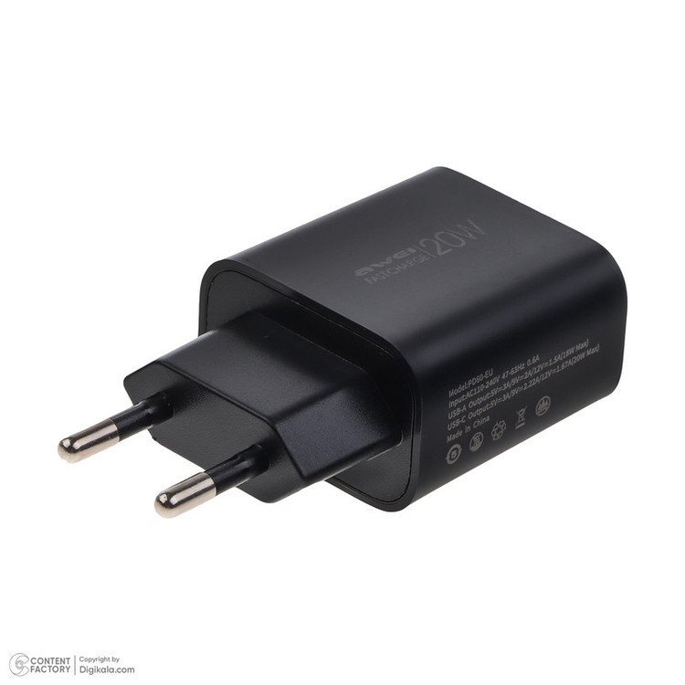 شارژر دیواری 20 وات اوی مدل PD60-EU