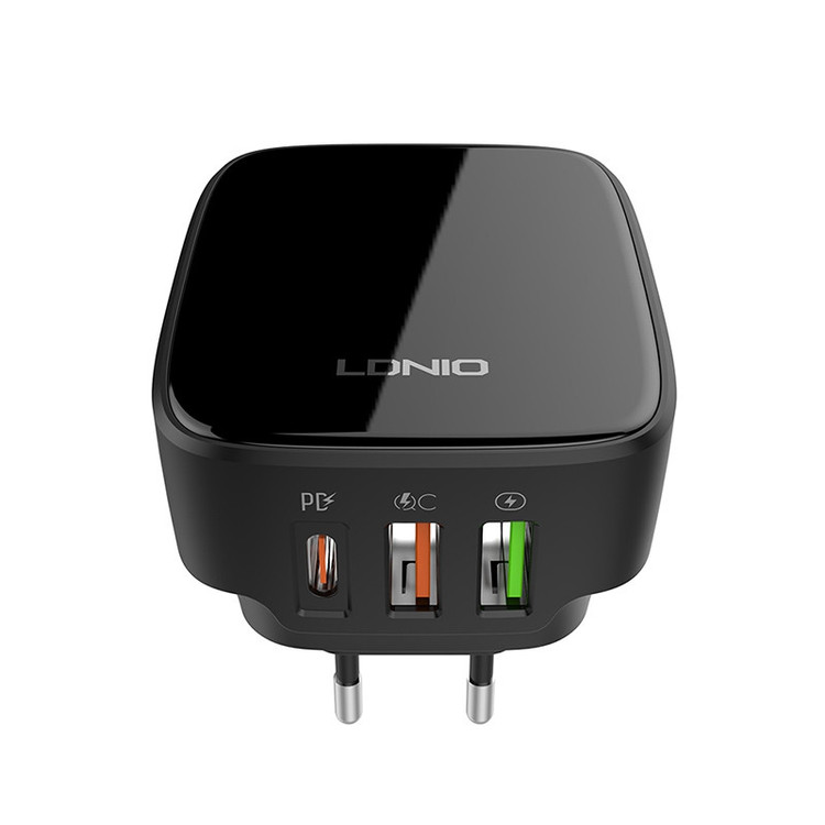 شارژر دیواری 32 وات الدینیو مدل Q334 به همراه کابل USB-C