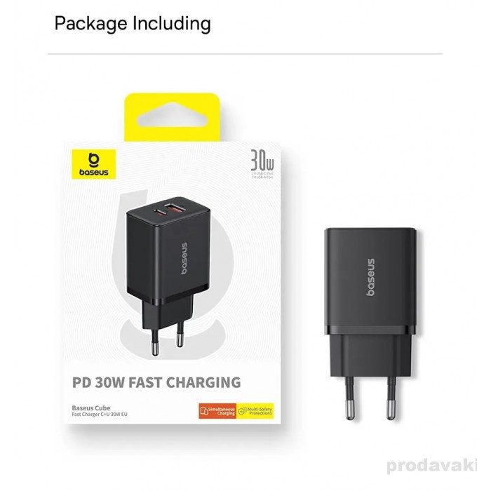 شارژر دیواری 30 وات بیسوس مدل Cube 30W CCXFK30UE