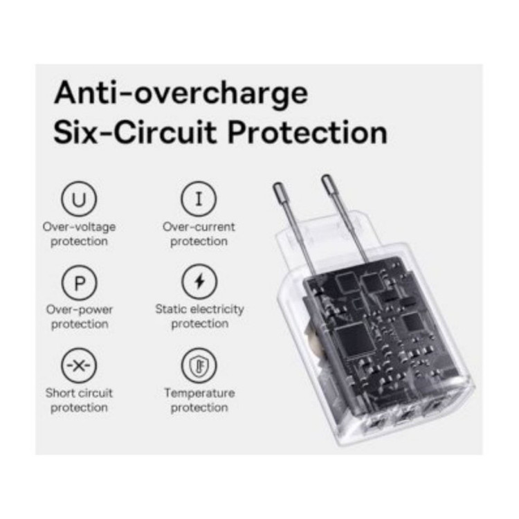 شارژر دیواری باسئوس مدل CCXJ0201-17W