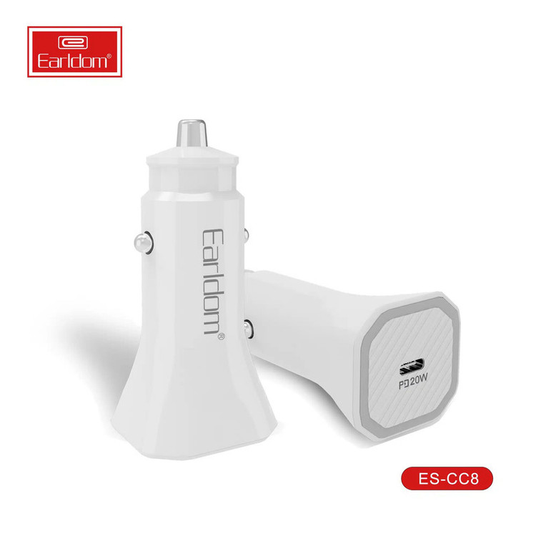شارژر فندکی 20 وات ارلدام مدل ES-CC8 PD20W