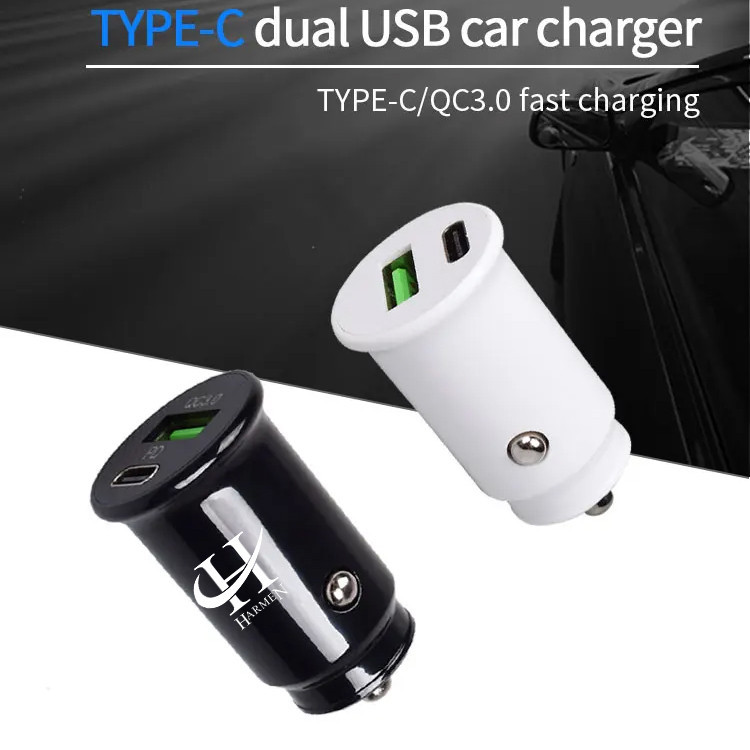 شارژر فندکی 35 وات هارمن مدل HR-QC3PDUSB200 به همراه کابل تبدیل USB به MICROUSB/USB-C/لایتنینگ