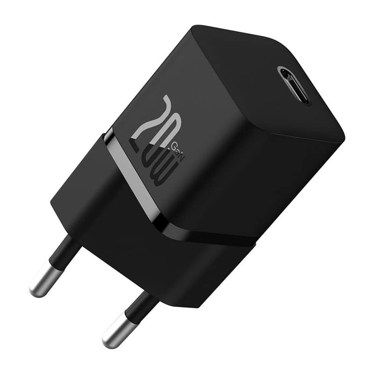 شارژر دیواری 20 وات بیسوس مدل GAN5 mini به همراه کابل تبدیل usb-c