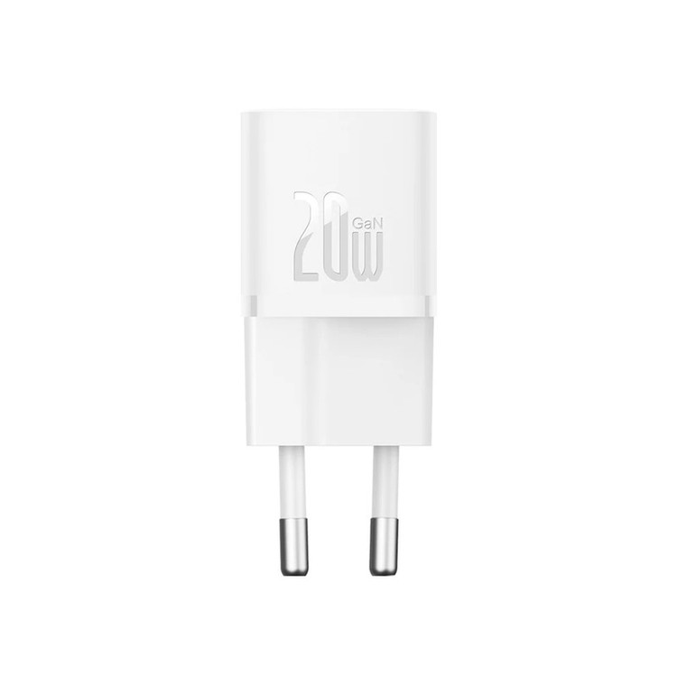 شارژر دیواری 20 وات بیسوس مدل GAN5 mini به همراه کابل تبدیل usb-c