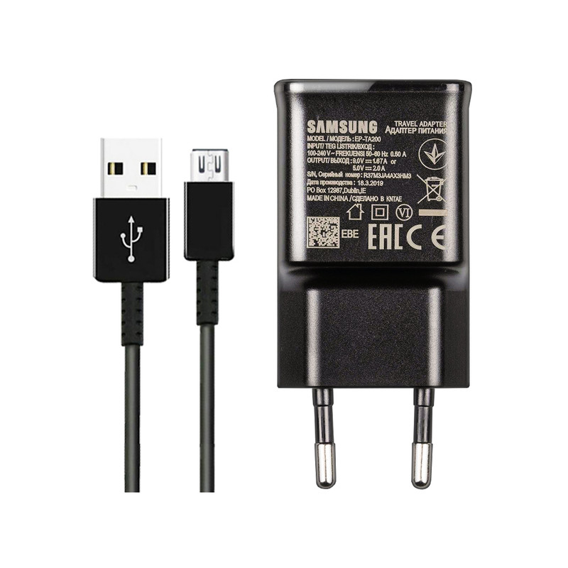 شارژر دیواری مدل EP-TA200 به همراه کابل تبدیل microUSB