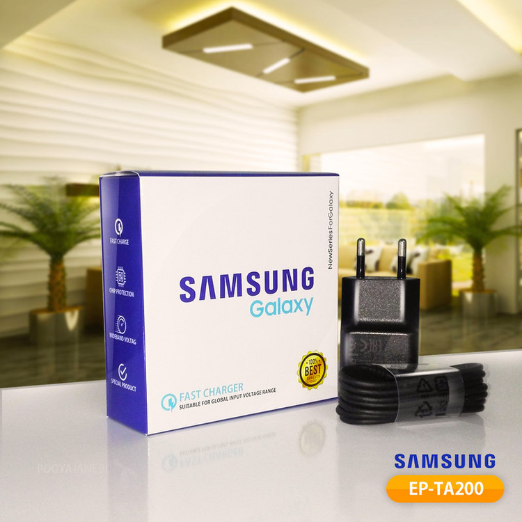 شارژر دیواری مدل EP-TA200 به همراه کابل تبدیل microUSB