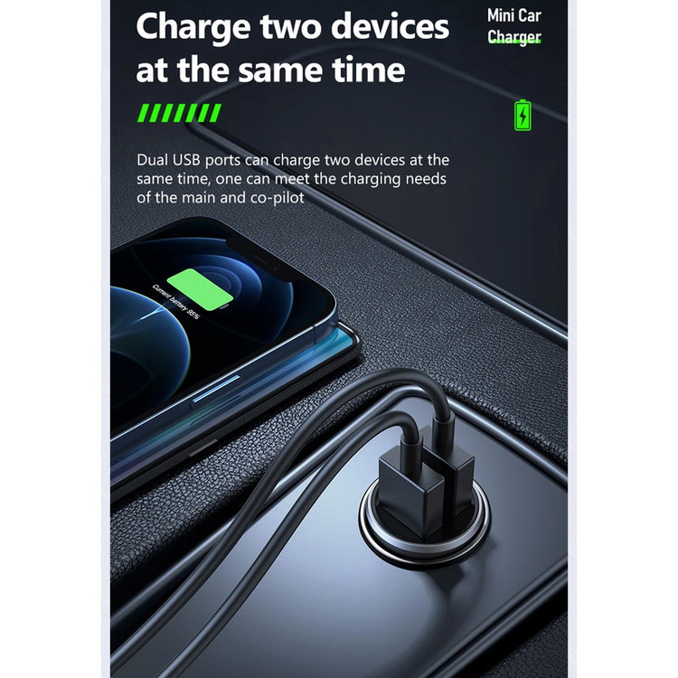 شارژر فندکی 15 وات هارمن مدل HR-CL1200 به همراه کابل تبدیل USB به MICROUSB/USB-C/LIGHTNING