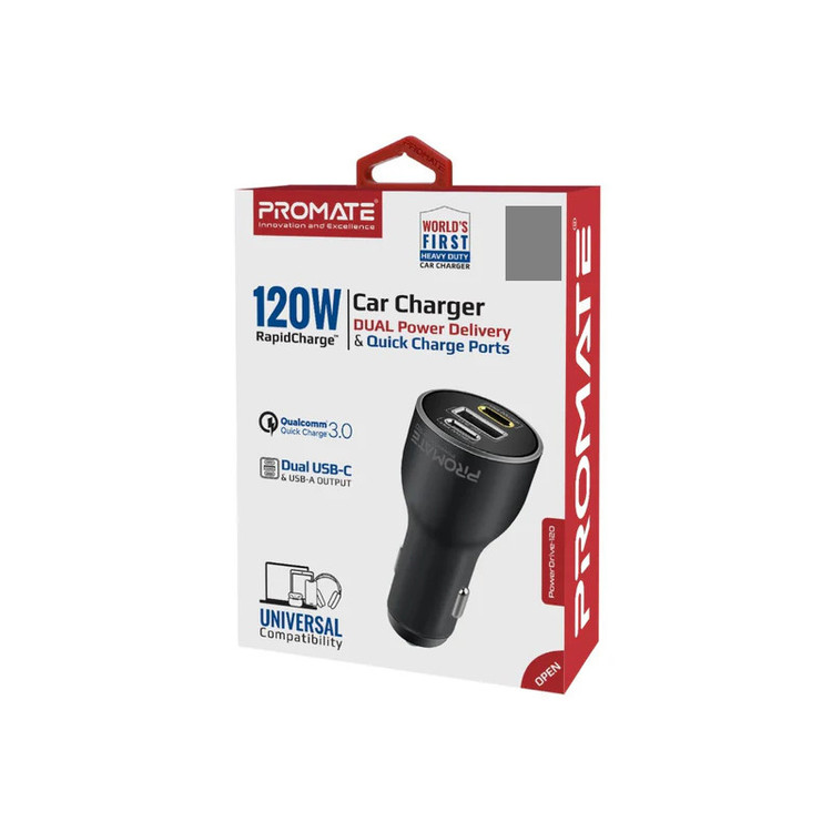 شارژر فندکی 120 وات پرومیت مدل POWERDRIVE-120