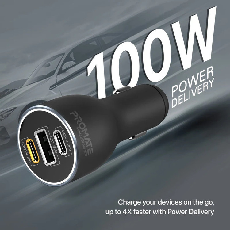 شارژر فندکی 120 وات پرومیت مدل POWERDRIVE-120