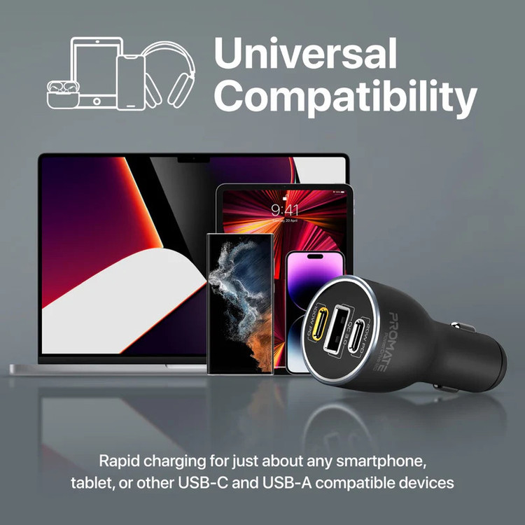 شارژر فندکی 120 وات پرومیت مدل POWERDRIVE-120