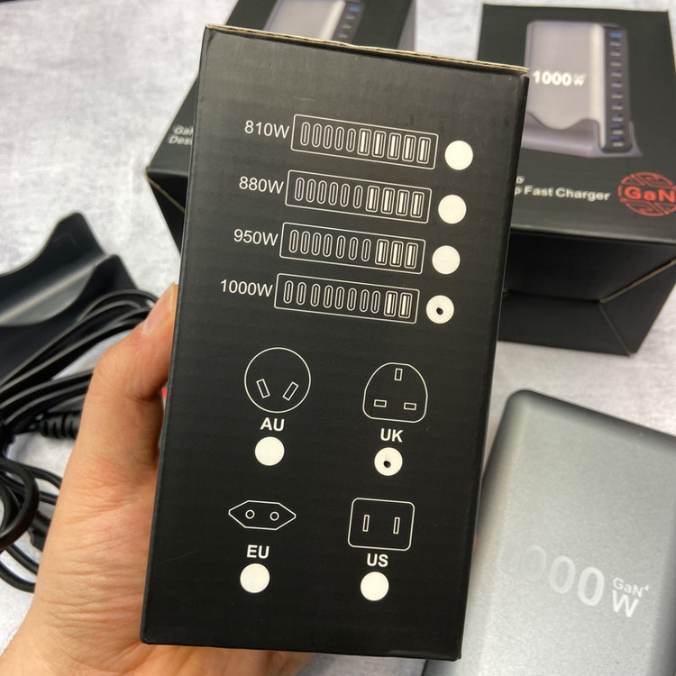 شارژر رومیزی 140 وات 10 پورت مدل MH_1000W