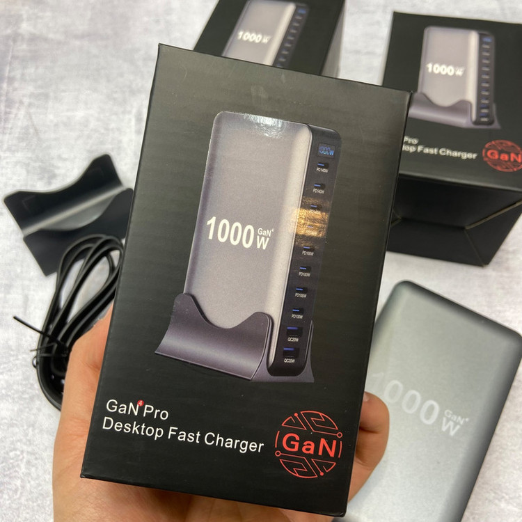 شارژر رومیزی 140 وات 10 پورت مدل MH_1000W