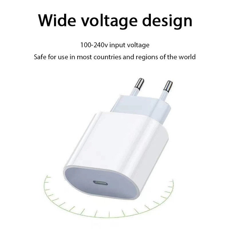 شارژر دیواری ۲۰ وات مدل A2347EU به همراه کابل لایتنینگ