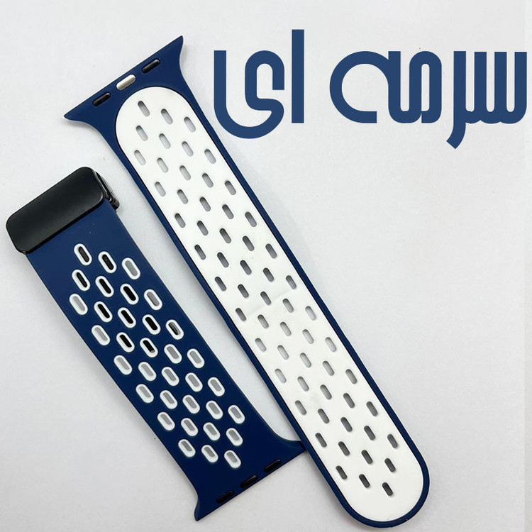 بند گوف مدل Breathable Silicon Magnetic مناسب برای اپل واچ سایز 42/44/45/49 میلی متری سری 1/2/3/4/5/6/7/8/9/SE/ULTRA/ULTRA 2