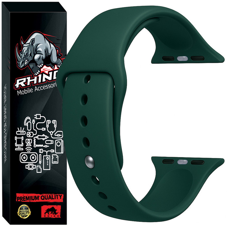 بند راینو مدل Silicone مناسب برای اپل واچ سری SE/1/2/3/4/5/6/7/8/9 سایز 38/40/41mm