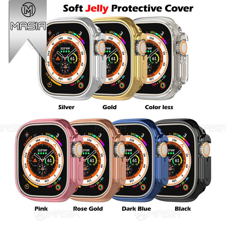 کاور مسیر مدل Soft Jelly Protective مناسب برای اپل واچ Ultra 49mm / Ultra 2 49mm