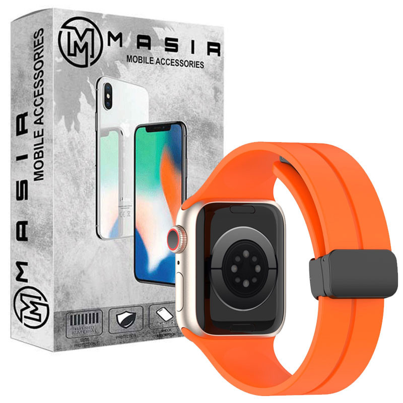 بند مسیر مدل Bracelet Correa Magnetic مناسب برای اپل واچ سری 1/2/3/4/5/6/7/8/9/SE سایز 38/40/41 میلی متری