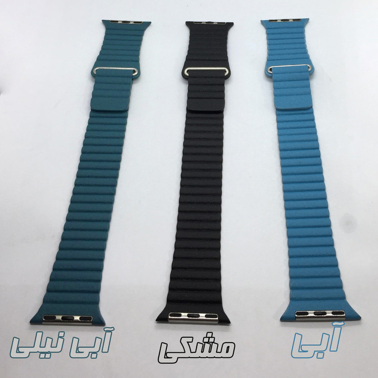 بند گوف مدل leather magnet مناسب برای اپل واچ سری 1/2/3/4/5/6/7/8/9/SE سایز 38/40/41 میلی متری