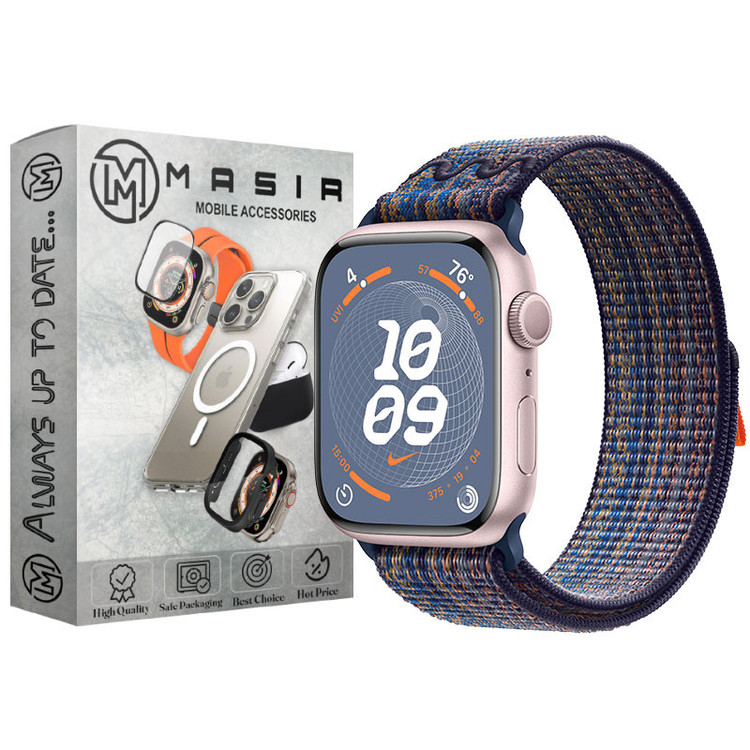 بند مسیر مدل Sport Loop مناسب برای اپل واچ سری 1/2/3/4/5/6/7/8/9/SE/ سایز 38/40/41 میلی متری