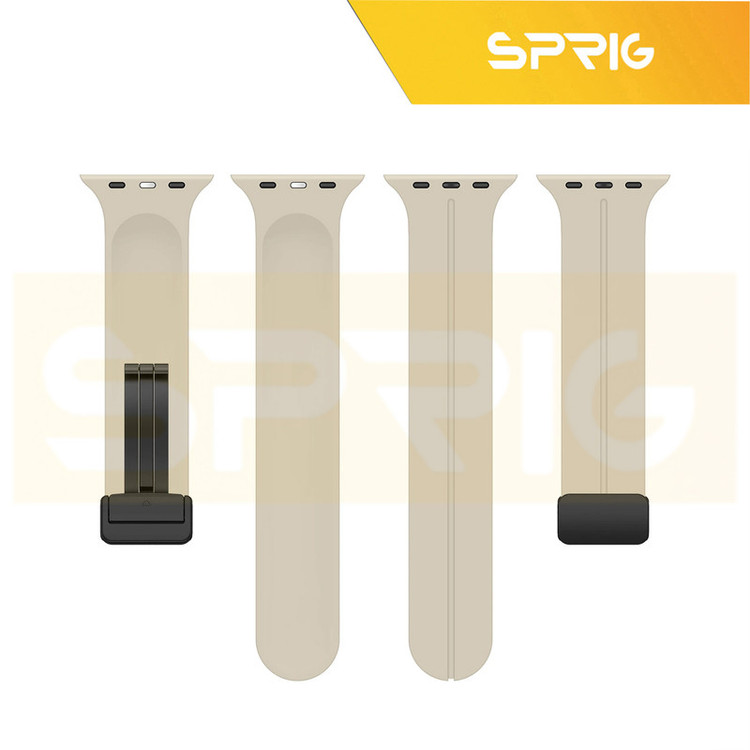بند اسپریگ مدل Magnetic silicon مناسب برای اپل واچ سری 1/2/3/4/5/6/7/8/SE/ULTRA سایز 42/44/45/49 میلی متری