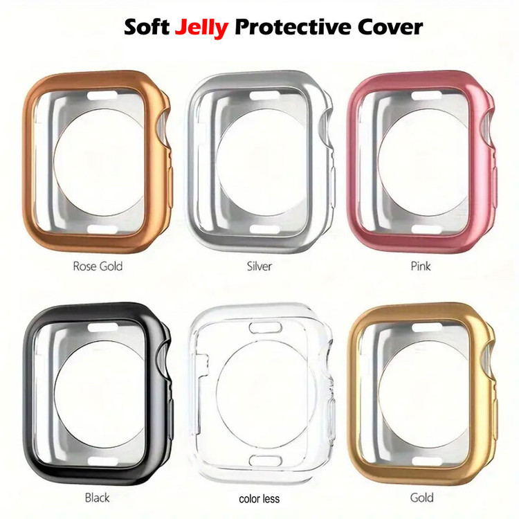 کاور گوف مدل Soft Jelly Cover مناسب برای اپل واچ سری 1 / 2 / 3 سایز 42 میلی متری