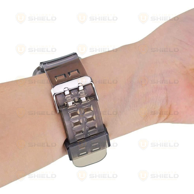 بند آلتیمیت شیلد مدل Transparent Shock مناسب برای اپل واچ 49 mm سری Ultra / Ultra 2 به همراه کاور
