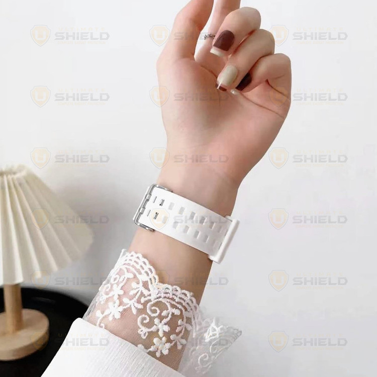 بند آلتیمیت شیلد مدل Transparent Shock مناسب برای اپل واچ 49 mm سری Ultra / Ultra 2 به همراه کاور