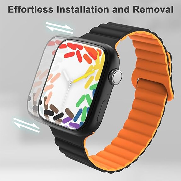 بند انتک مدل Silicone DC Magnetic مناسب برای اپل واچ سری 1/2/3/4/5/6/7/8/9/SE سایز 38/40/41 میلی متری