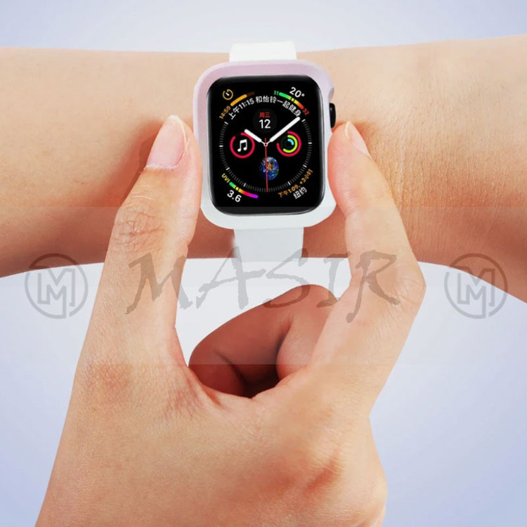 کاور مسیر مدل AMIZEE Silicone Dual Color مناسب برای اپل واچ Ultra 49mm / Ultra 2 49mm