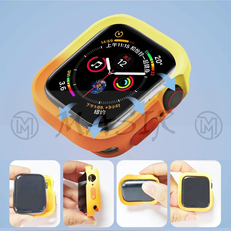 کاور مسیر مدل AMIZEE Silicone Dual Color مناسب برای اپل واچ Ultra 49mm / Ultra 2 49mm