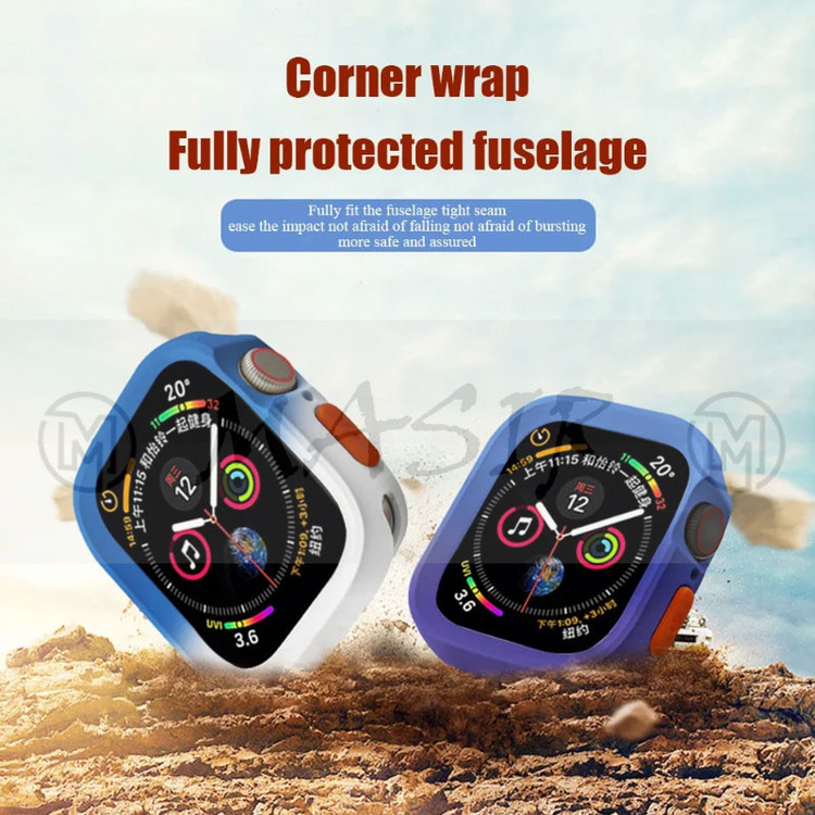 کاور مسیر مدل AMIZEE Silicone Dual Color مناسب برای اپل واچ Ultra 49mm / Ultra 2 49mm