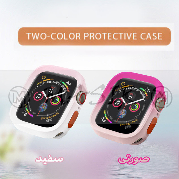 کاور مسیر مدل AMIZEE Silicone Dual Color مناسب برای اپل واچ Ultra 49mm / Ultra 2 49mm