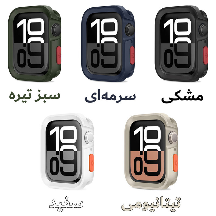 کاور هاپلایت مدل Defender HL مناسب برای اپل واچ Series SE 2022 Aluminum Case 40mm / SE 2021 Aluminum Case 40mm / Series 5 40mm / Series 6 40mm / Series 4 40mm