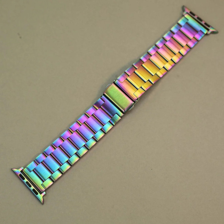 بند گوف مدل Stainless 3Bead colorful مناسب برای اپل واچ سری 4 سایز 40 میلی متری