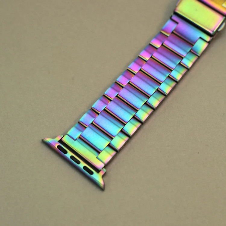 بند گوف مدل Stainless 3Bead colorful مناسب برای اپل واچ سری 4 سایز 40 میلی متری