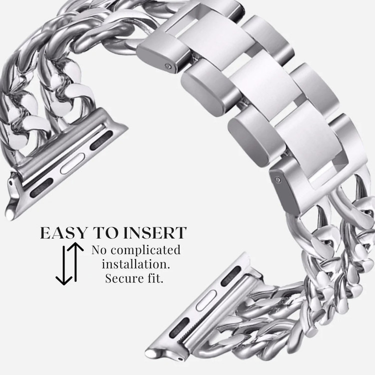 بند گوف LUX Cartier مناسب برای ساعت هوشمند اپل واچ سری 9 سایز 41 میلی متری