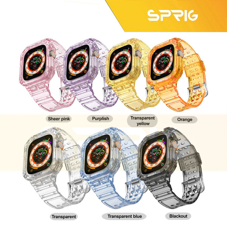 بند اسپریگ مدل CLR Resist G-Shock مناسب برای اپل واچ سری 7/8/9 سایز 41 میلی متری