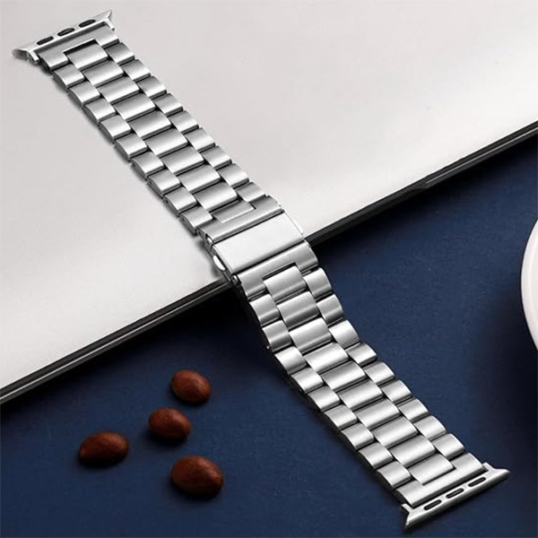 بند گوف مدل Stainless 3Bead مناسب برای ساعت هوشمند T800 ultra / T900 ultra / HK8 Pro max / HK9 Ultra 2
