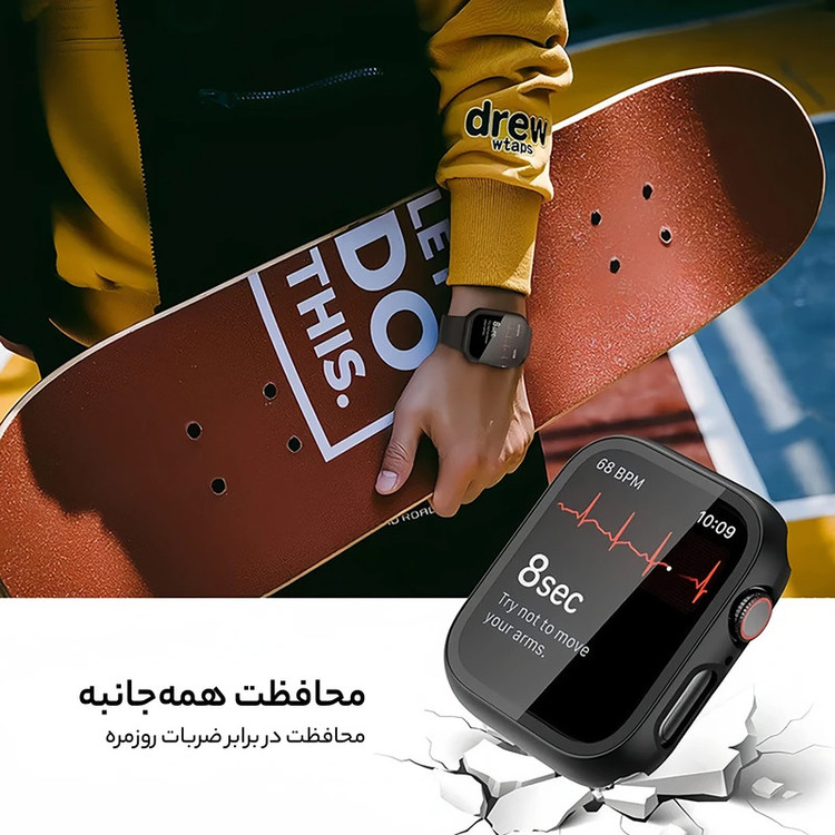 کاور لیتوو مدل S Pro مناسب برای اپل واچ سری 4/5/6/SE/SE2 سایز 40 میلی متری