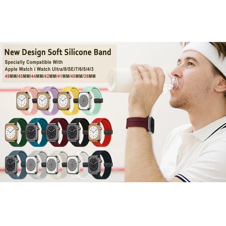 بند والکری مدل Silicon Magnetic مناسب برای اپل واچ 44 میلی متری سری SE 3