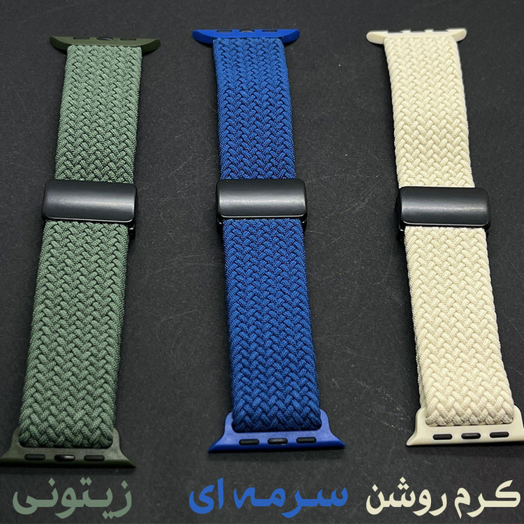 بند انتک مدل Braided Solo Magnetic OCR مناسب برای اپل واچ سری 10 سایز 46 میلی متری