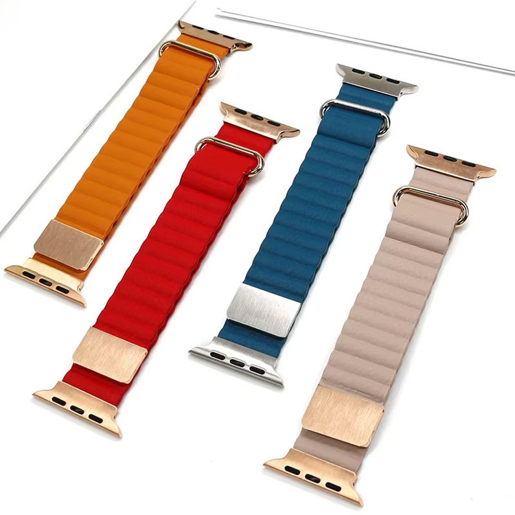 بند مسیر مدل Eraysun Magnetic Leather مناسب برای اپل واچ سری 10 سایز 46 میلی متری
