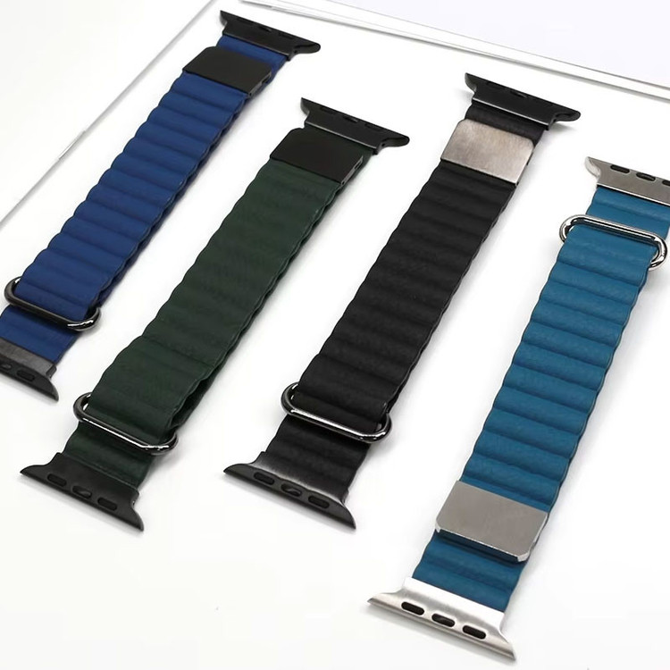 بند مسیر مدل Eraysun Magnetic Leather مناسب برای اپل واچ سری 10 سایز 46 میلی متری