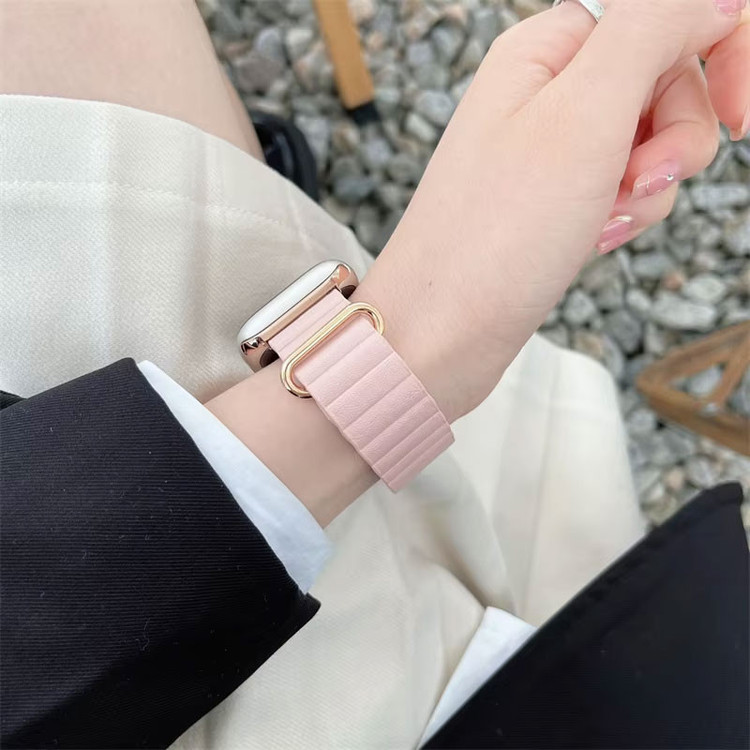 بند مسیر مدل Eraysun Magnetic Leather مناسب برای اپل واچ سری 10 سایز 46 میلی متری