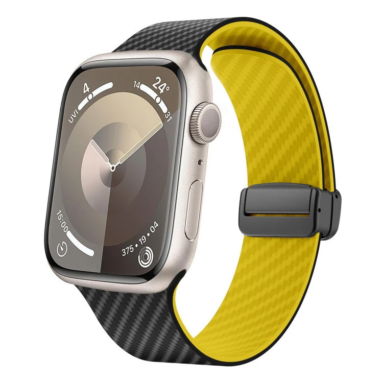 بند گوف مدل DC Carbon مناسب برای اپل واچ سری 1/2/3/4/5/6/7/8/9/SE/ULTRA/ULTRA 2 سایز 42/44/45/49 میلی متری