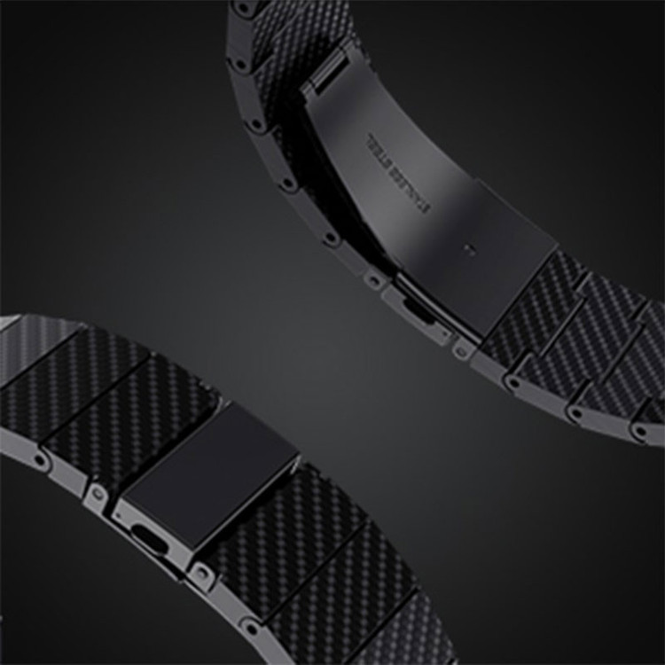 بند مسیر مدل Carbon Stainlees مناسب برای اپل واچ سری 10 سایز 46 mm