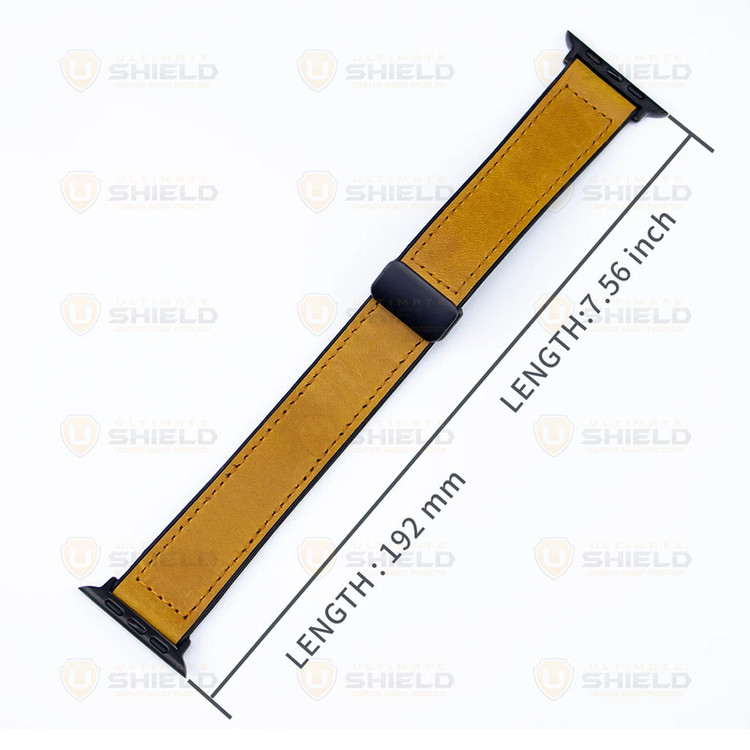 بند آلتیمیت شیلد مدل Smooth Leather Mag مناسب برای اپل واچ 45 میلی متری سری 7/8/9